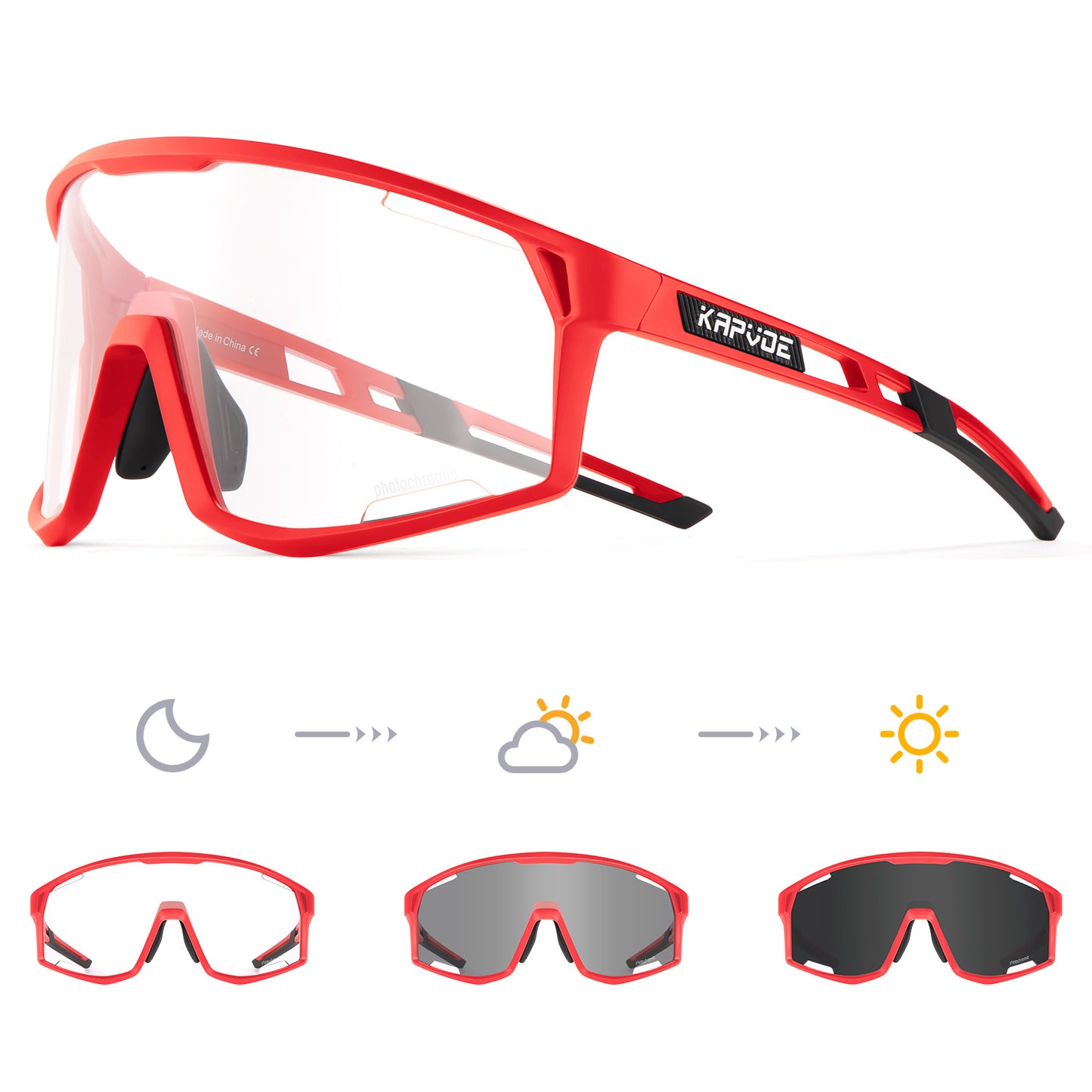Color Changing Sports Sunglasses