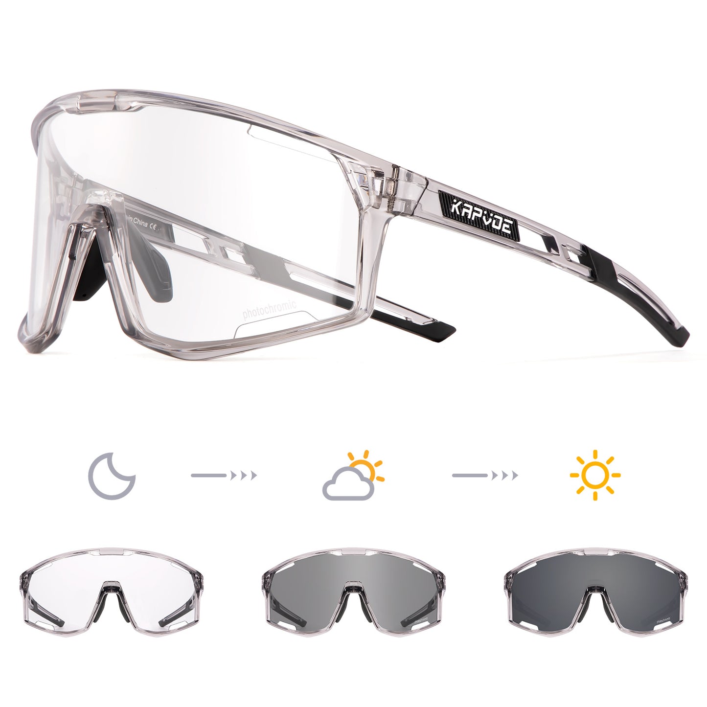 Color Changing Sports Sunglasses