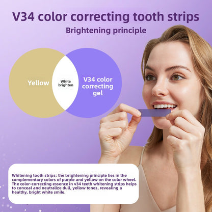 Color-Correcting Teeth Whitening Strips