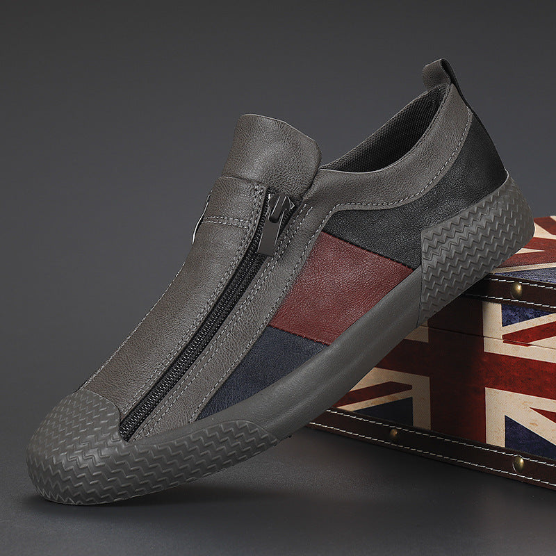 Color-matched flat-bottom shoes