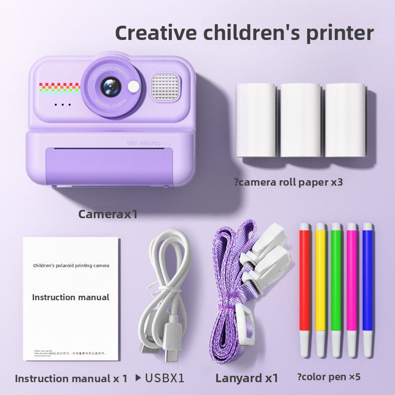 Color Print Children Camera