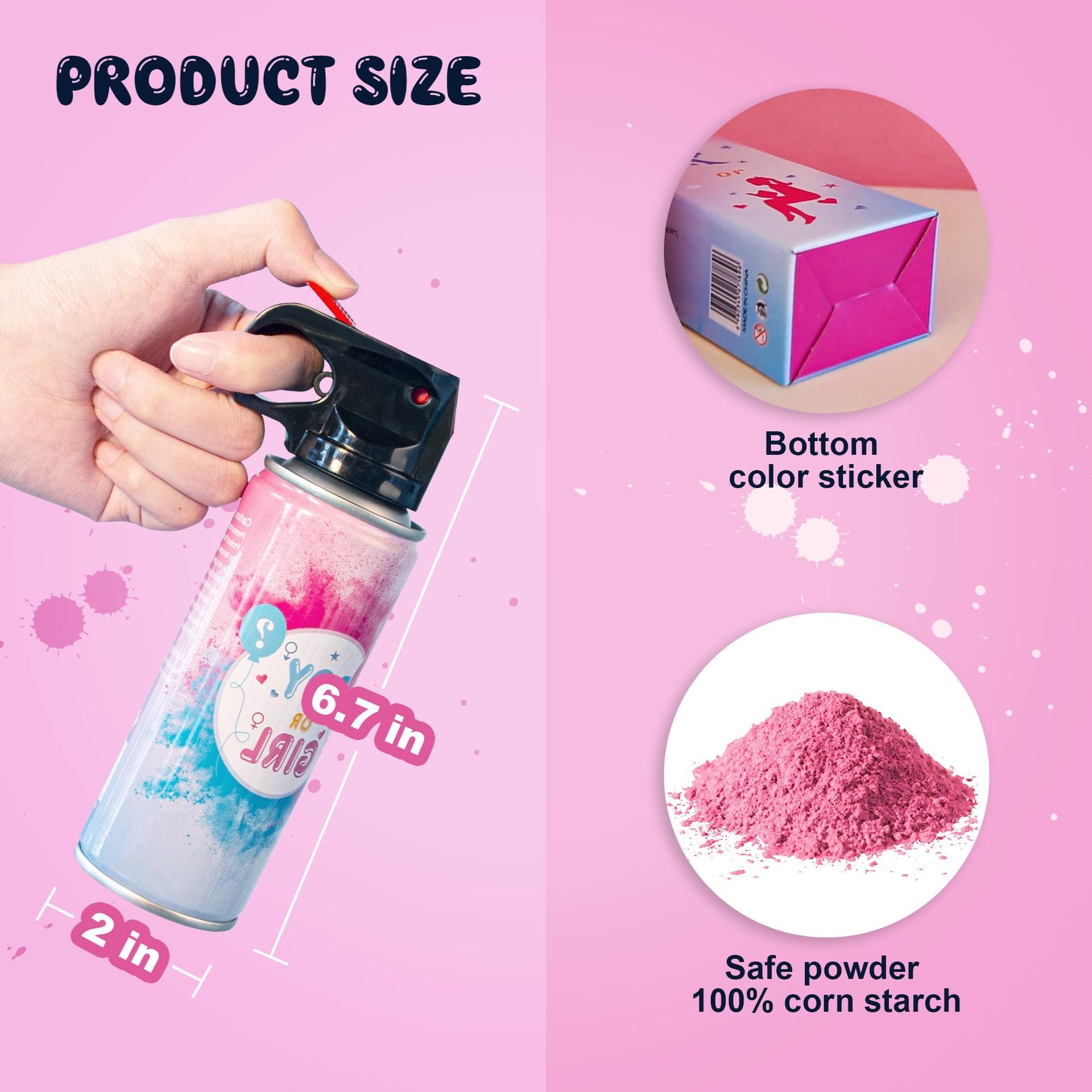 Color spray tank