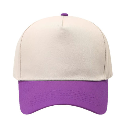 Colorblock Cotton Baseball Cap with Embroidery