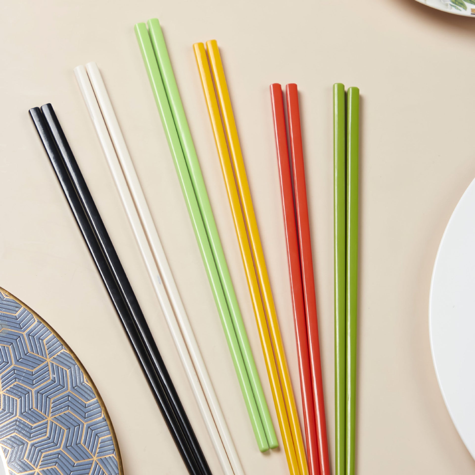 Colored melamine chopsticks