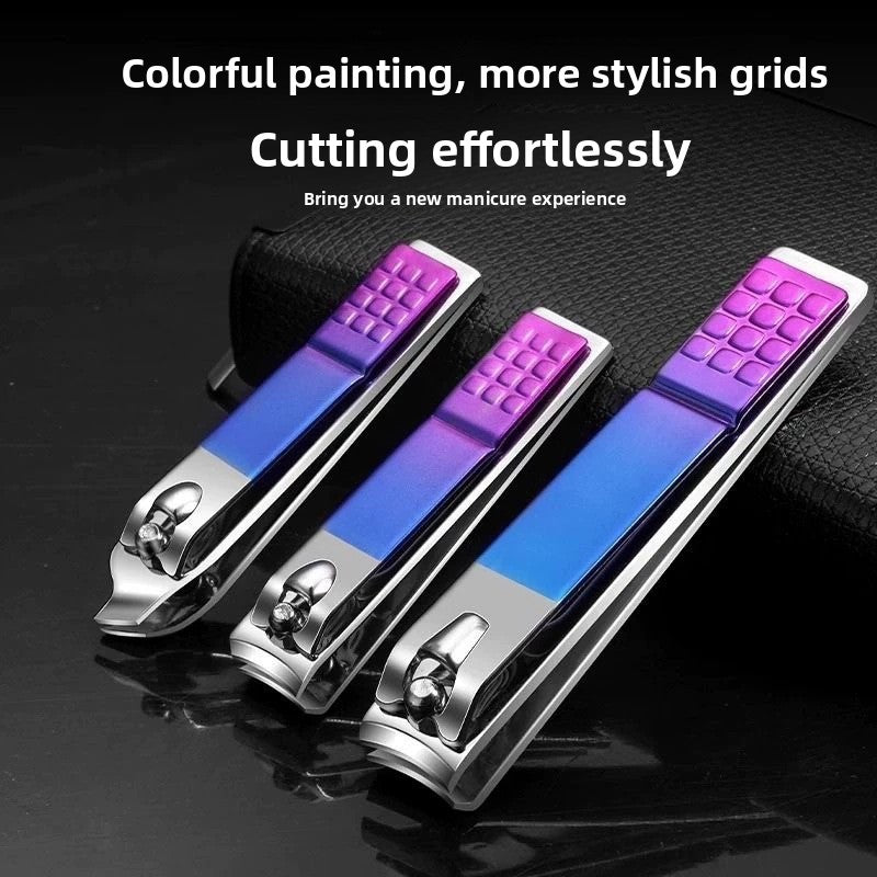 Colorful 18-Piece Nail Clippers Set with Storage Bag