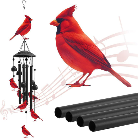 Colorful Animal-Themed Metal Wind Chimes with Painted