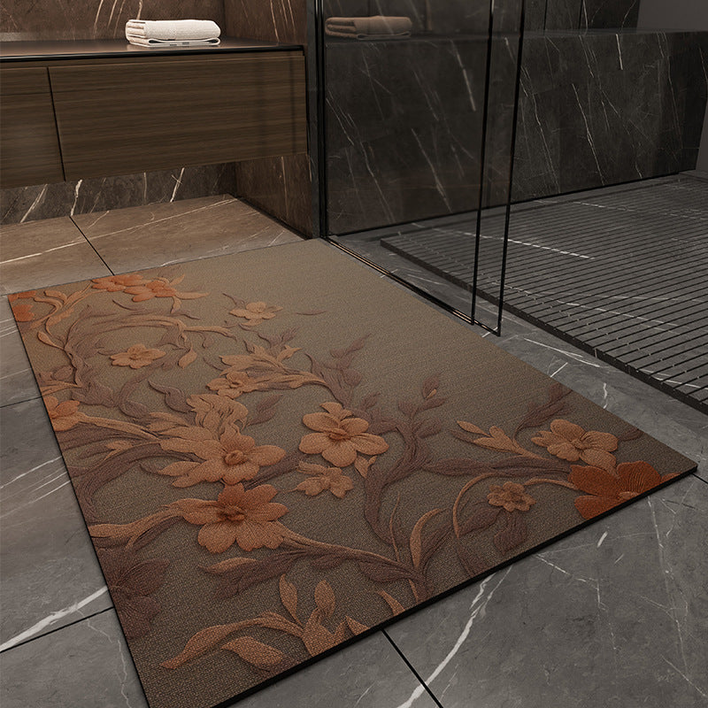 Colorful Bathroom Absorbent Floor Mat