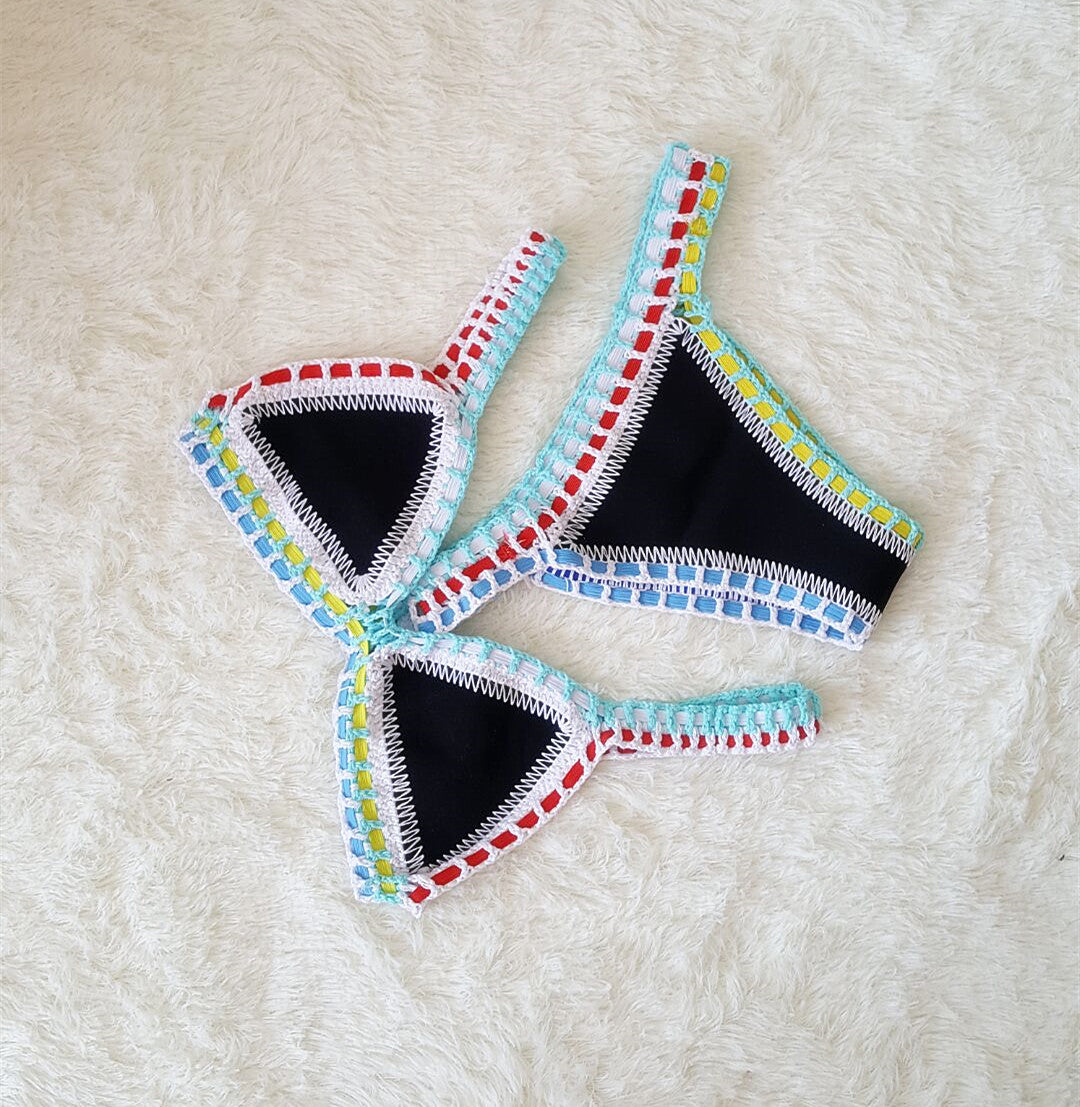 Colorful beach swimwear