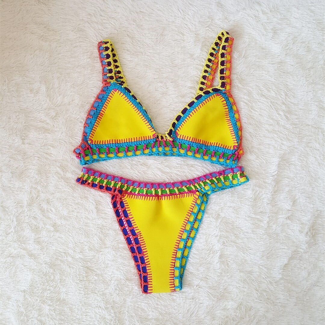 Colorful beach swimwear