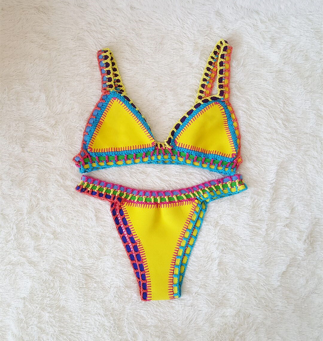 Colorful beach swimwear