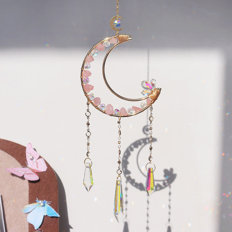 Colorful Crystal Wind Chime, Crystal Craft