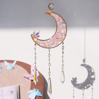 Colorful Crystal Wind Chime, Crystal Craft
