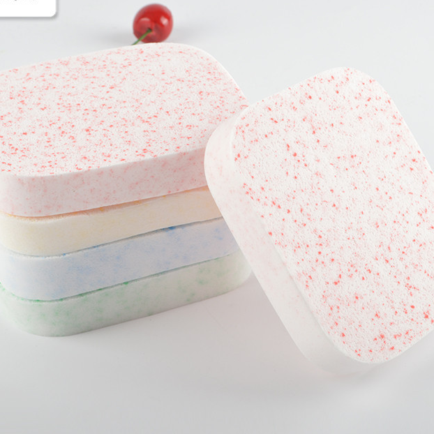 Colorful Dot Design Face Wash Cleansing Puff