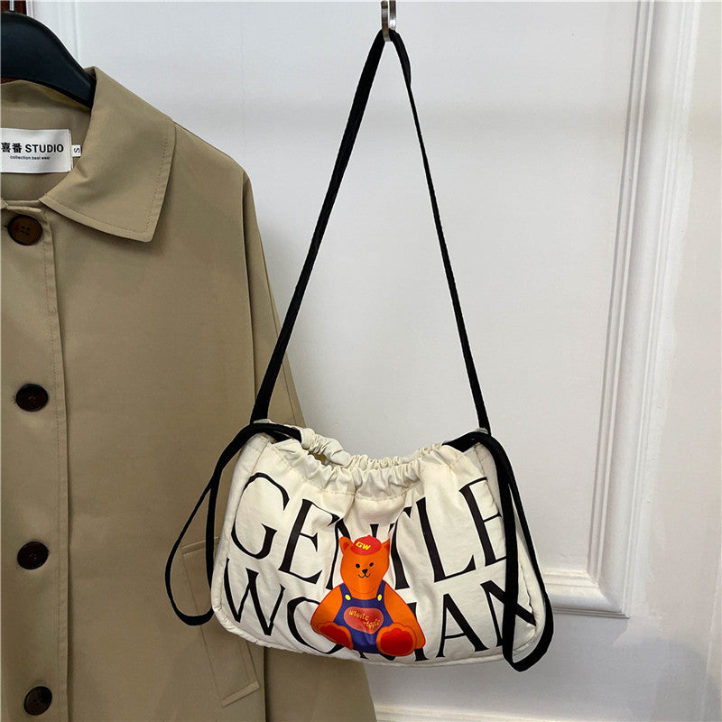 Colorful dumpling bag, casual hand-held cloth bag