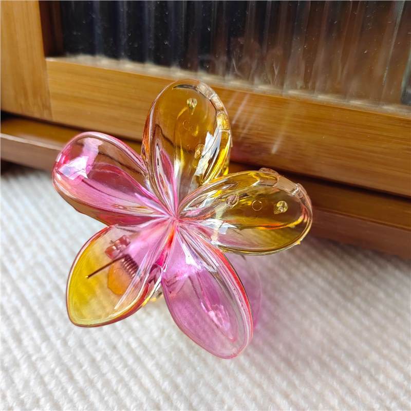 Colorful Egg Flower Hair Clip with Shark Clip