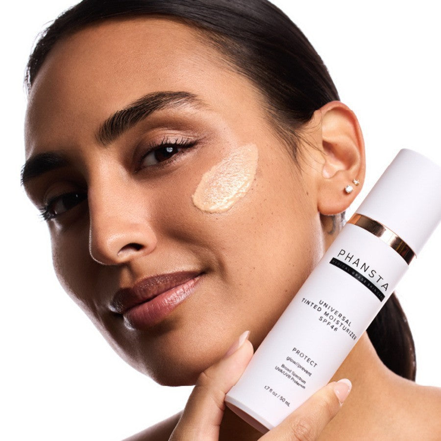 Colorful facial cream