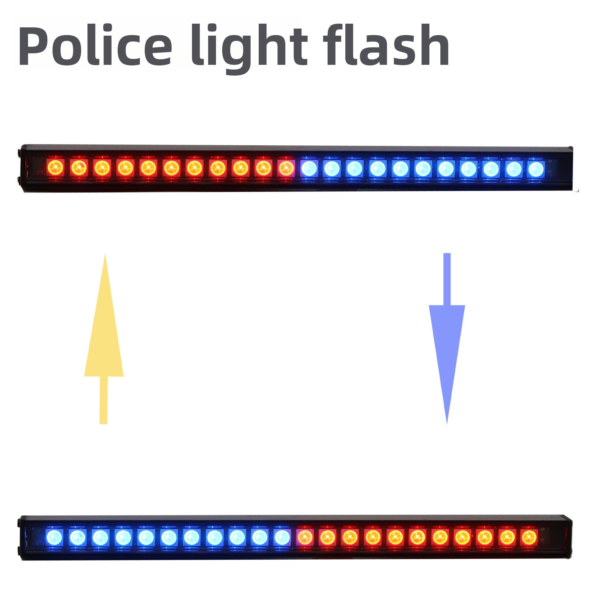 Colorful flashing roof light