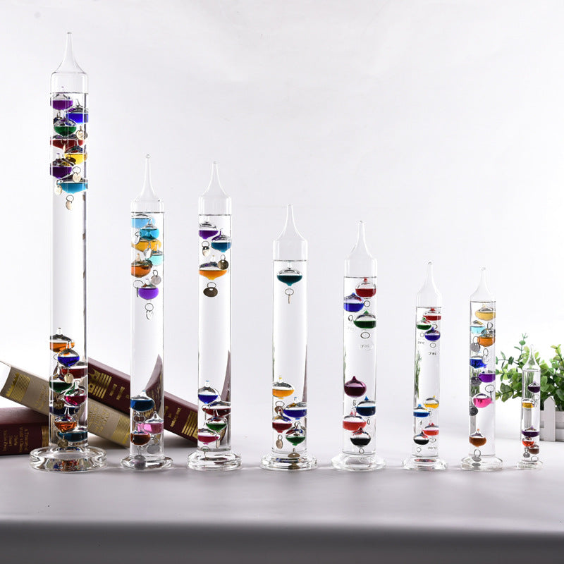 Colorful Floating Glass Galileo Thermometer
