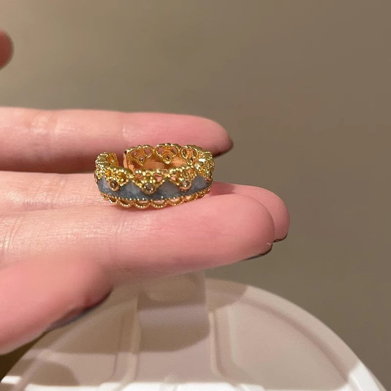 Colorful flower ring
