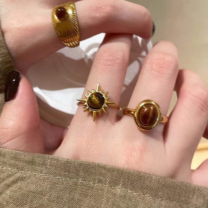 Colorful flower ring