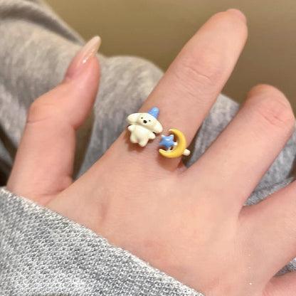Colorful flower ring