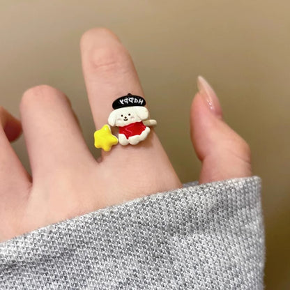 Colorful flower ring