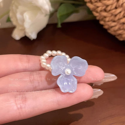 Colorful flower ring