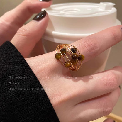 Colorful flower ring
