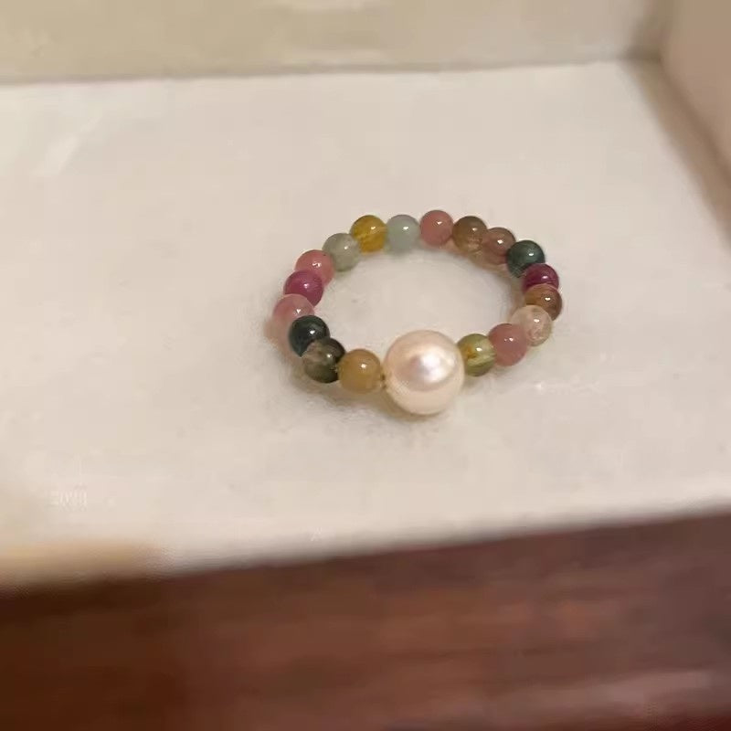 Colorful flower ring