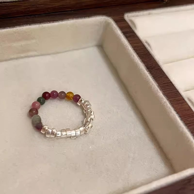 Colorful flower ring