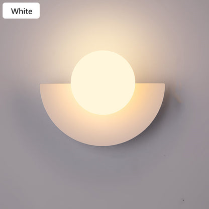 Colorful glass wall lamp