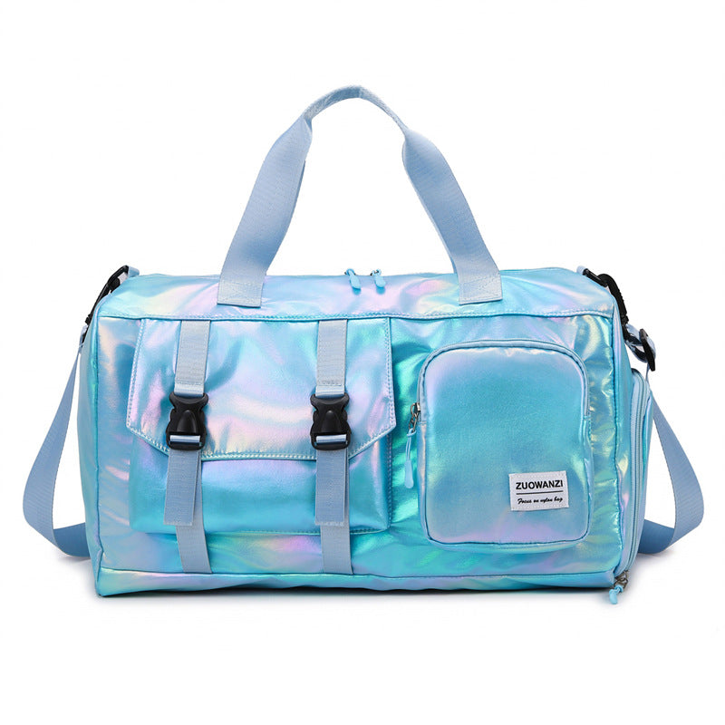 Colorful glittering large-capacity fitness bag