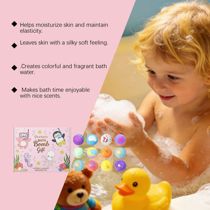 Colorful Gradient Foaming Bath Balls