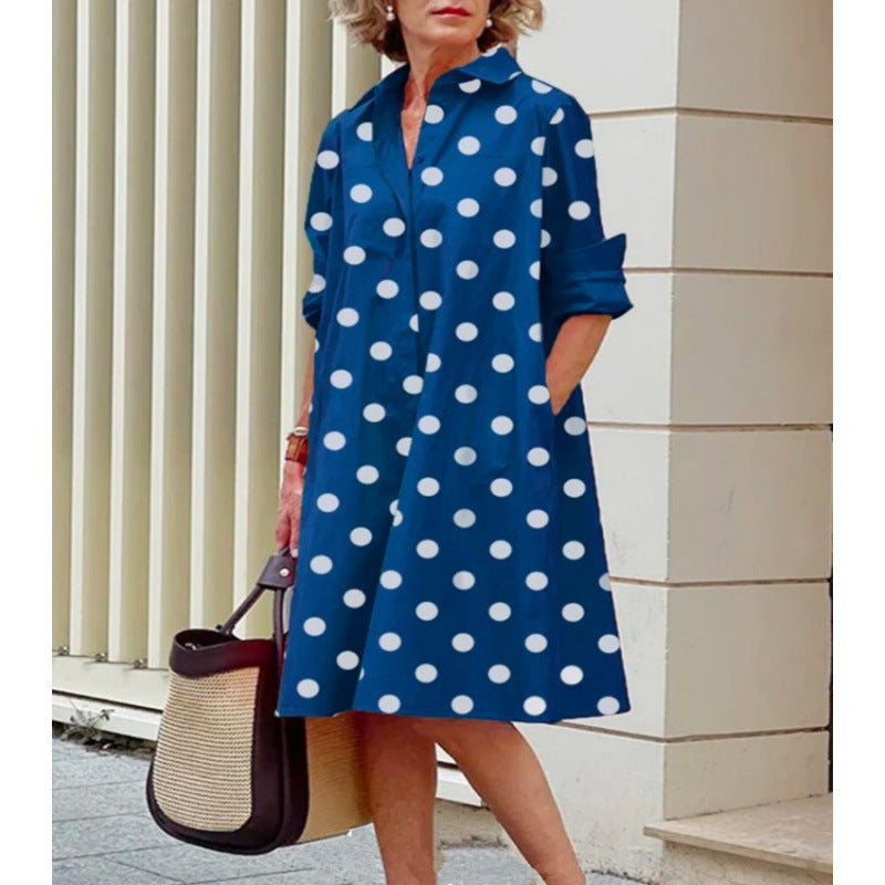 Colorful Gradient Shirt Dress
