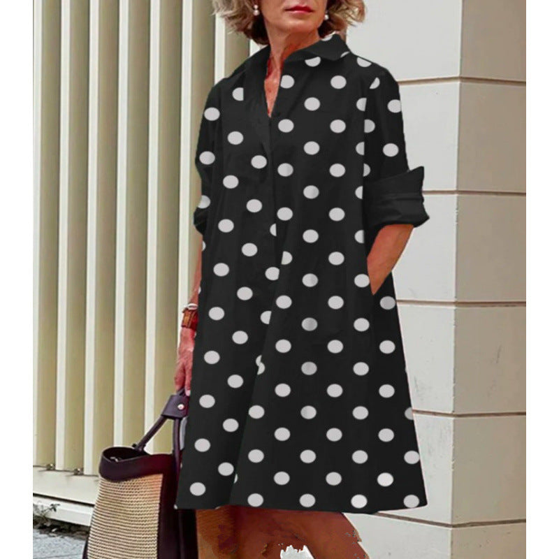 Colorful Gradient Shirt Dress
