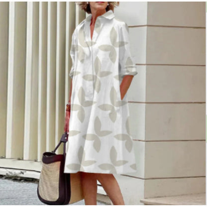 Colorful Gradient Shirt Dress
