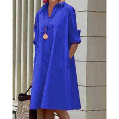 Colorful Gradient Shirt Dress