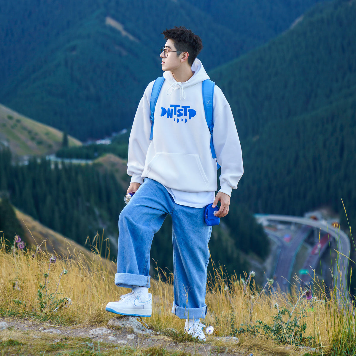 Colorful hooded sweatshirt