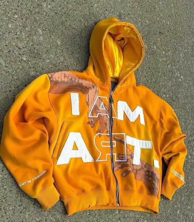 Colorful Letter Print Hooded Sweatshirts