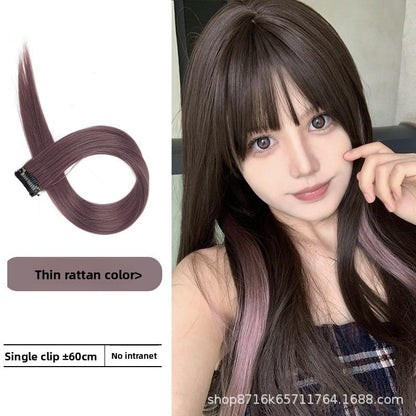 Colorful one-piece wig pieces