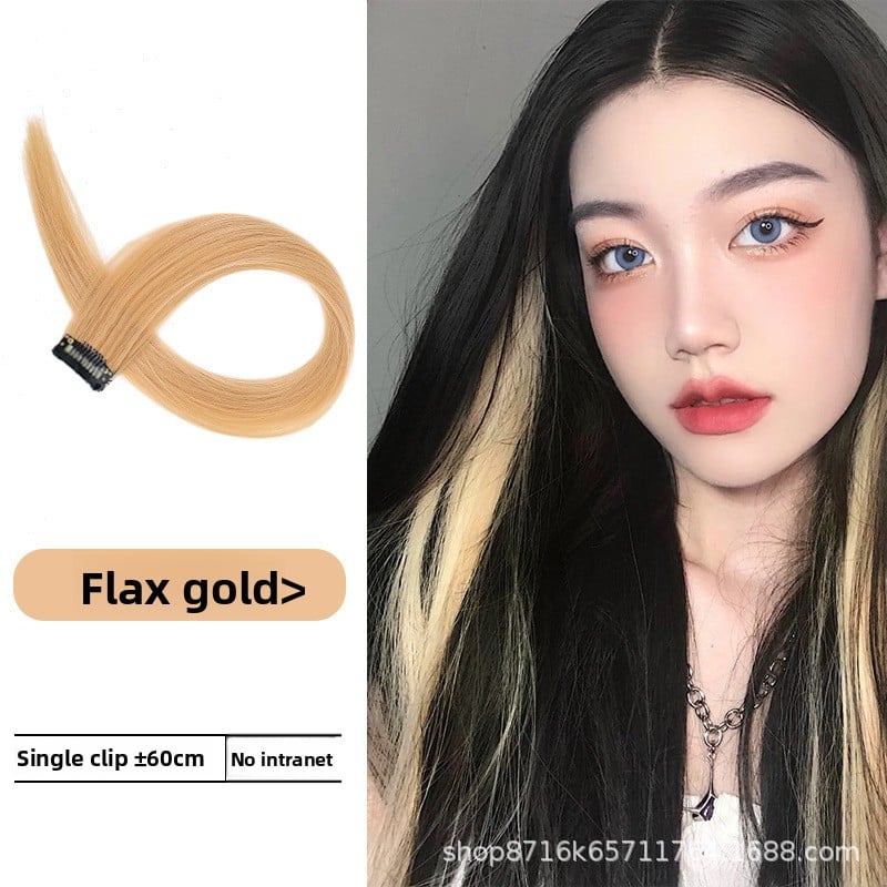 Colorful one-piece wig pieces