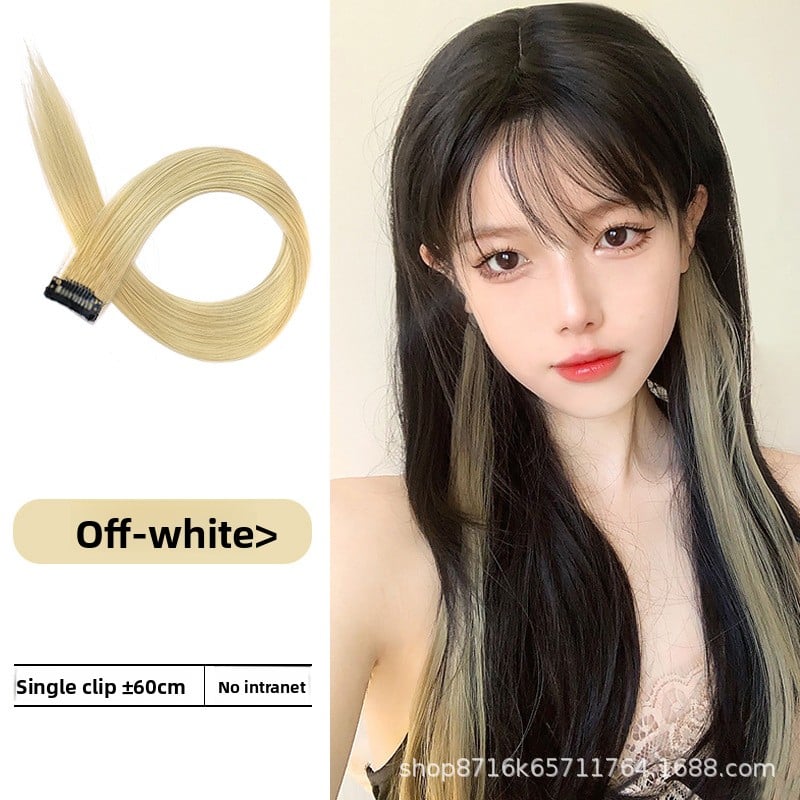 Colorful one-piece wig pieces