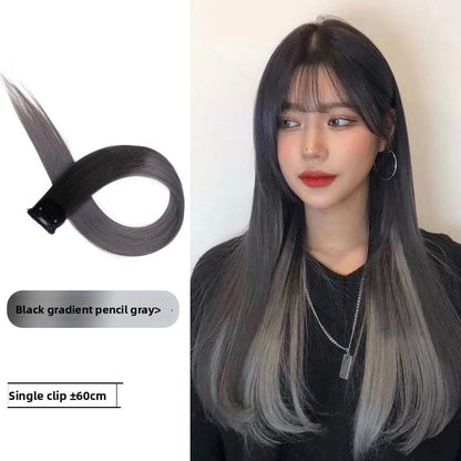 Colorful one-piece wig pieces