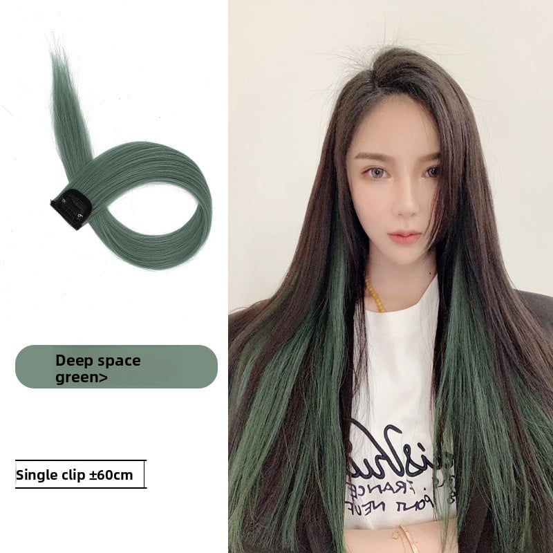Colorful one-piece wig pieces