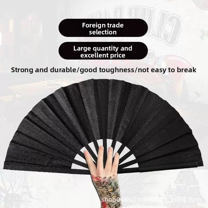 Colorful Pattern Kung Fu Fan
