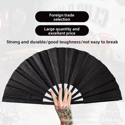 Colorful Pattern Kung Fu Fan