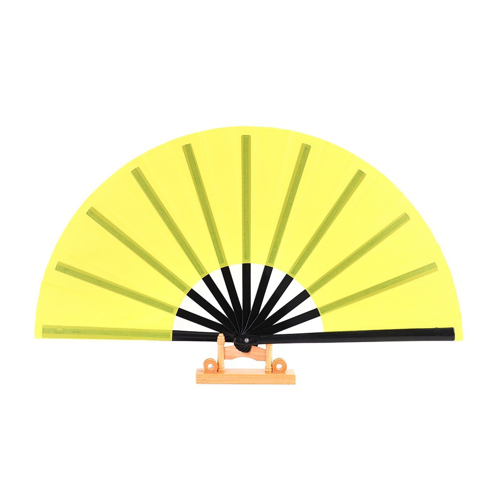Colorful Pattern Kung Fu Fan