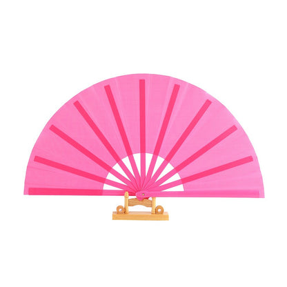 Colorful Pattern Kung Fu Fan