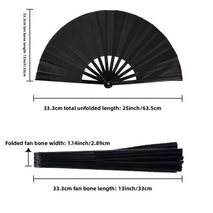 Colorful Pattern Kung Fu Fan