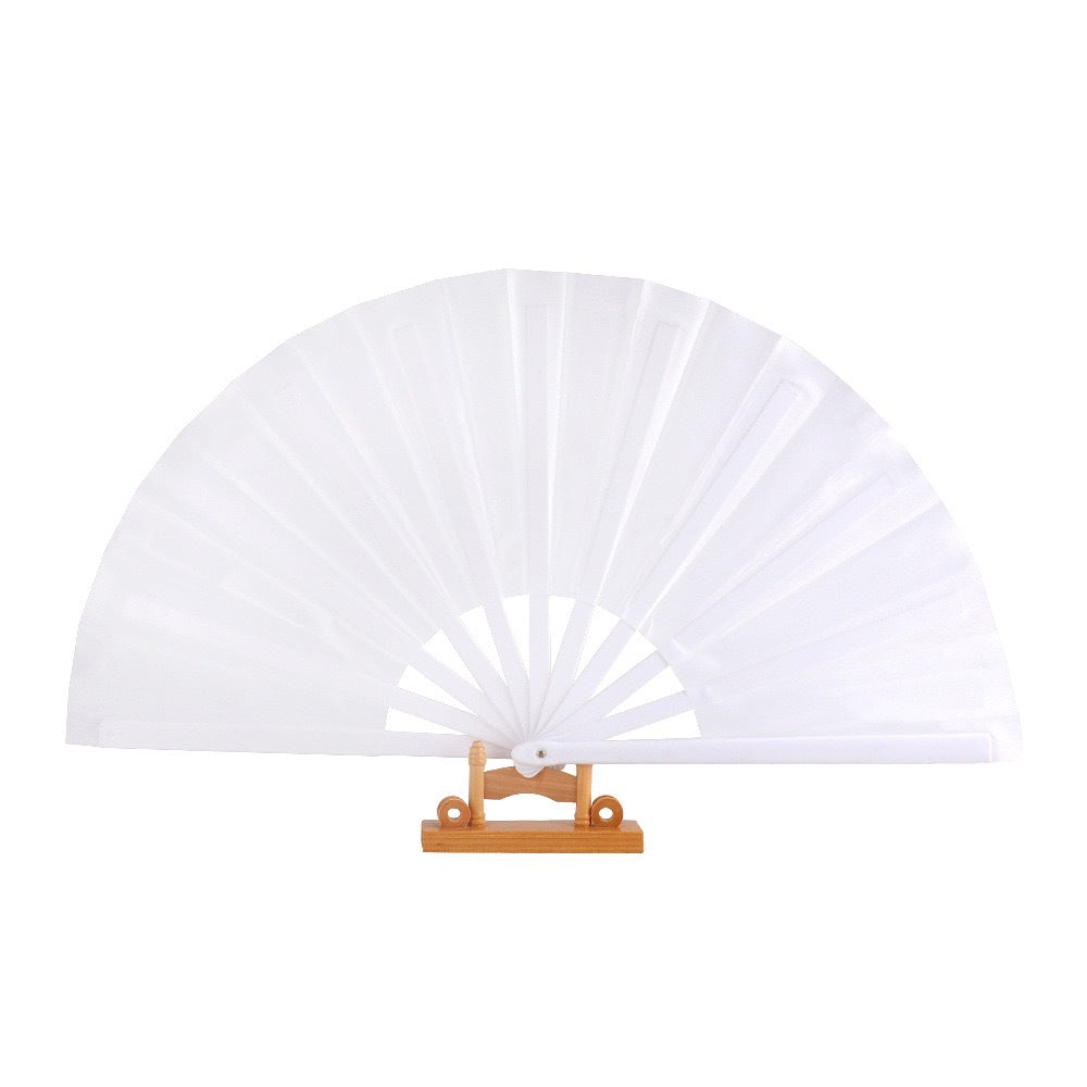 Colorful Pattern Kung Fu Fan